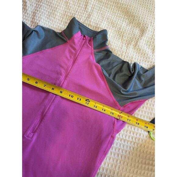 Nike Pro Half Zip pull On Purple & Gray Performance Activewear Jacket Small - Picture 6 of 10